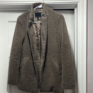 Banana Republic Cozy Brown Teddy Jacket